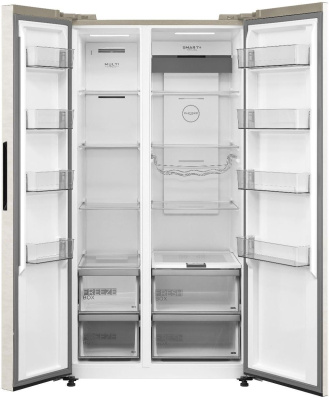 Холодильник Midea MDRS791MIE33 2-хкамерн. бежевый инвертер