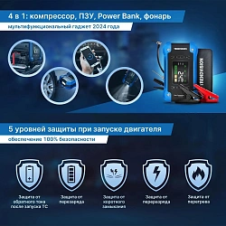 Автомобильный компрессор TrendVision Start Compressor PRO шланг 0.2м