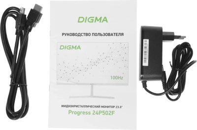 Монитор Digma 23.8" Progress 24P502F белый IPS LED 7ms 16:9 HDMI M/M матовая 250cd 178гр/178гр 1920x1080 100Hz G-Sync FreeSync VGA DP FHD 2.8кг