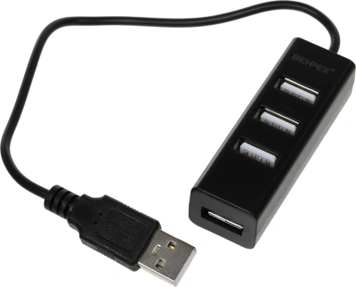 Разветвитель USB 2.0 BPH-1906 4порт. черный