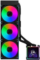 Система водяного охлаждения Lian-Li HydroShift II LCD-S 360CL ARGB Soc-AM5/AM4/1700/1851 черный 4-pin 30dB Al+Cu LCD Ret (G89.GHS2LCDS36CB.R0)