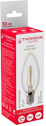 Лампа филам. Thomson Filament TH-B2071 11Вт цок.:E14 свеча 220B св.свеч.бел.теп. Candle (упак.:1шт)