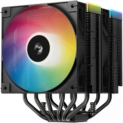 Устройство охлаждения(кулер) Deepcool AG620 Bk V2 ARGB Soc-AM5/AM4/1200/1700/1851 черный 4-pin 15-29.4dB Al+Cu 260W 1330gr Ret (R-AG620-BKAMMN-GJD)