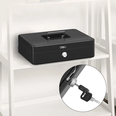 Ящик для денег Deli ET508 85x300x240 черный