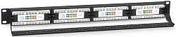 Патч-панель Cabeus PL-24-CAT.5E-DUAL 19" 1U 24xRJ45 кат.5E