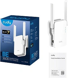 Повторитель беспроводного сигнала Cudy RE3600 BE3600 10/100/1000BASE-T белый