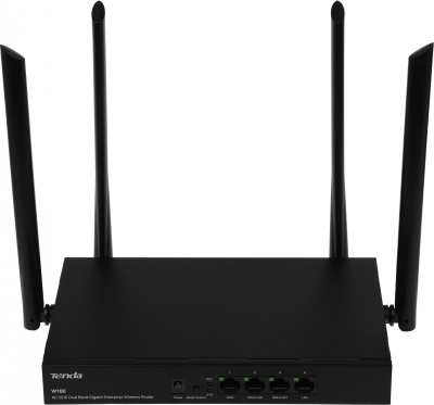 Роутер беспроводной Tenda W18E AC1200 10/100/1000BASE-TX черный