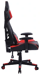 Кресло игровое Cactus CS-CHR-090BLR черный/красный экокожа/сетка крестов. нейлон