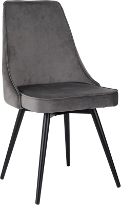 Стул для дома Бюрократ CH-K4_SP_2 с повор.мех. комплект 2шт т.серый Holland 18 металл черный на ножках (CH-K4_1/SP/HL18_2)