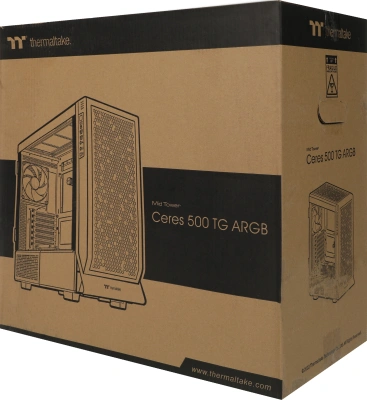 Корпус Thermaltake Ceres 500 TG ARGB белый без БП ATX 7x120mm 3x140mm 2xUSB3.0 audio bott PSU