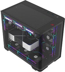 Корпус Bloody BD-CC113 черный без БП ATX 10x120mm 2xUSB3.0 audio bott PSU