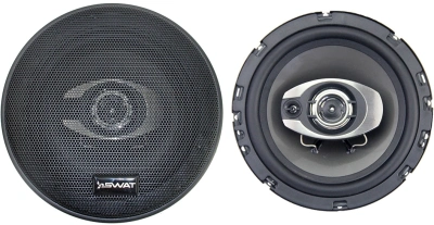 Колонки автомобильные Swat SP-B6 250Вт 88дБ 4Ом 16.5см (6 1/2дюйм) (ком.:2кол.) коаксиальные трехполосные