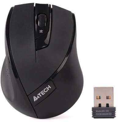 Мышь A4Tech G7-600NX черный оптическая 2000dpi беспров. USB 4but