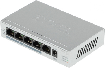 Коммутатор Zyxel GS1005HP GS1005HP-EU0101F 5G 4PoE 4PoE+ 60W неуправляемый