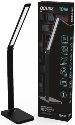 Светильник Gauss GTL501 (GT5012) настольный на подставке черный 10Вт