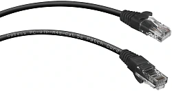 Патч-корд Cabeus PC-UTP-RJ45-CAT.5E-3M-BK U/UTP RJ-45 вил.-вилка RJ-45 кат.5E 3м черный ПВХ