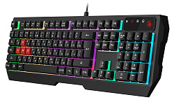 Клавиатура A4Tech Bloody B135N черный USB Multimedia for gamer LED (подставка для запястий) (B135N)