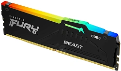 Память DDR5 16GB 6000MHz Kingston KF560C30BBEA-16 Fury Beast Black Expo RGB RTL Gaming PC5-48000 CL30 DIMM 288-pin 1.4В kit single rank с радиатором Ret