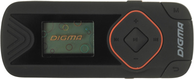 Плеер Flash Digma R3 8Gb черный/0.8"/FM/microSDHC/clip