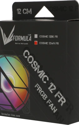 Вентилятор для корпуса Formula Cosmic 12WH RGB 120х120x25 белый 3-pin 4-pin (Molex) 22.3дБ (COSMIC 12WH FR) Ret
