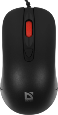 Мышь Defender Omega MB-522 черный оптическая 1600dpi silent USB 3but (52522)