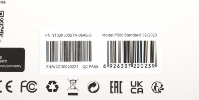 Флеш карта microSDXC 64GB Netac NT02P500STN-064G-S P500 w/o adapter