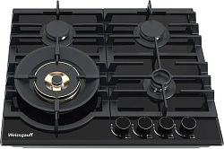 Газовая варочная поверхность Weissgauff HGG 6441 BG Brass черный
