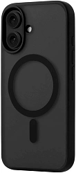 Чехол (клип-кейс) uBear для Apple iPhone 16 Cloud with MagSafe черный (CS427BL61MT-I24M)