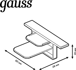 Заглушка Gauss TR144 белый