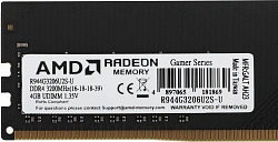 Память DDR4 4GB 3200MHz AMD R944G3206U2S-U Radeon R9 Gamer Series RTL Gaming PC4-25600 CL16 DIMM 288-pin 1.35В Ret