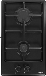 Газовая варочная поверхность Vitek VGH 3210 BK черный матовый