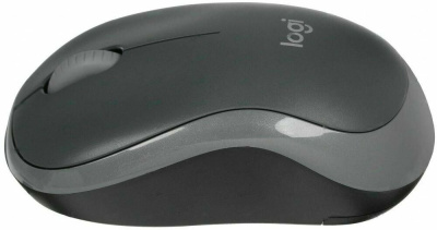Мышь Logitech M186 черный/серый оптическая 1000dpi беспров. USB для ноутбука 2but (910-004131)