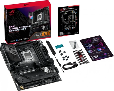 Материнская плата Asus ROG STRIX X870E-E GAMING WIFI SocketAM5 AMD X870E 4xDDR5 ATX AC`97 8ch(7.1) 5Gigabit RAID+HDMI