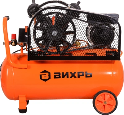 Компрессор поршневой Вихрь КМП-400/50Р масляный 400л/мин 50л 2500Вт оранжевый/черный